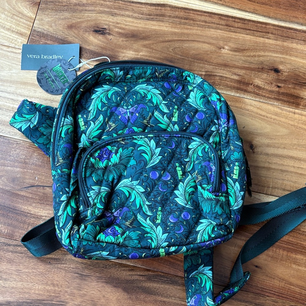 Vera Bradley Teal and Violet Women's Backpack